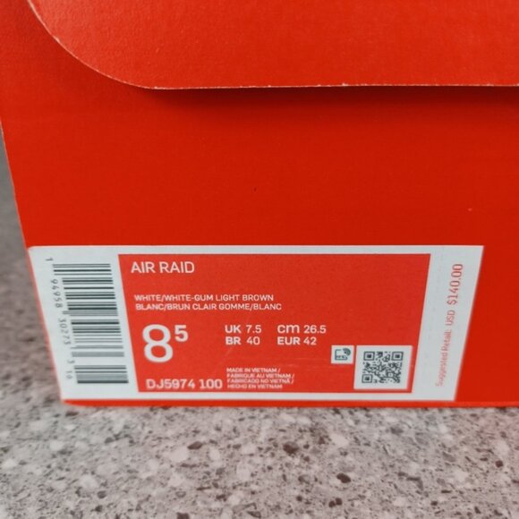 Nike Air Raid Outdoor Hardtop White  Basketball Sneakers Mens 8 or 8.5 S… main image 10